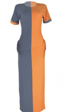 Load image into Gallery viewer, 2 Tone Long Ankle length Dress
