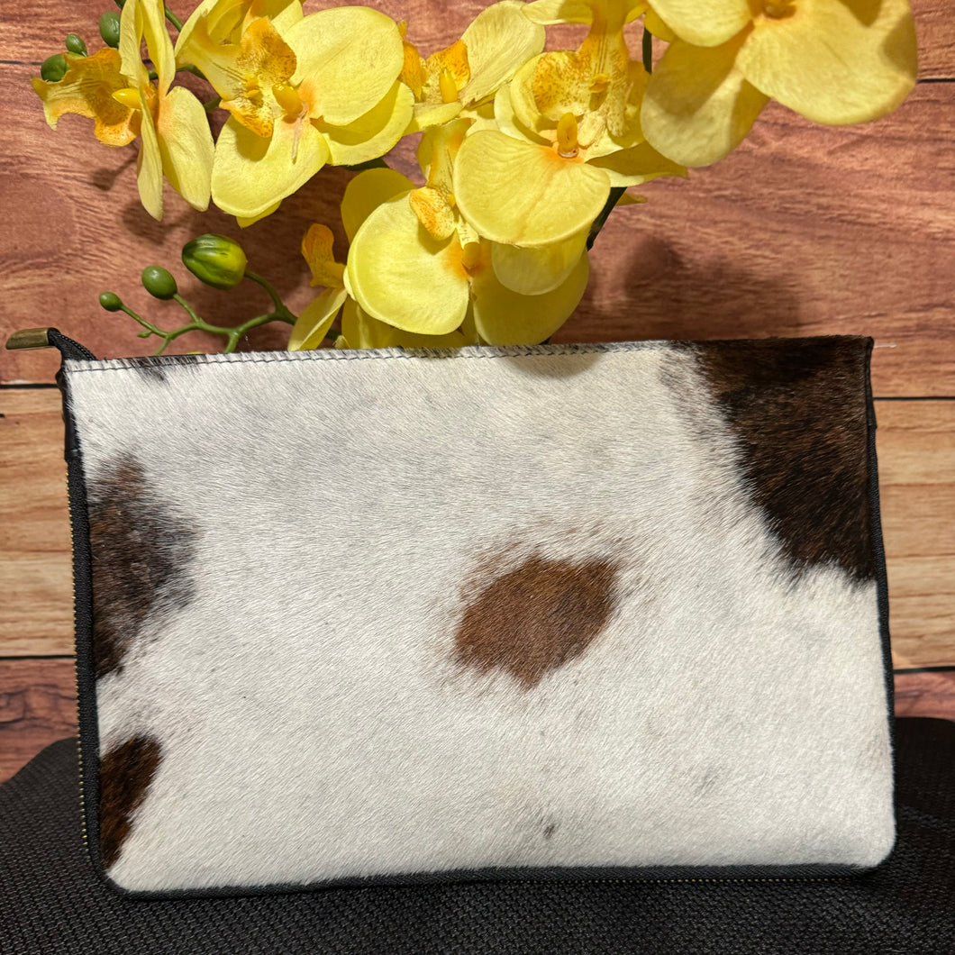 Clutch handbag calf/leather