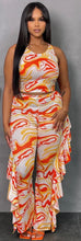 Load image into Gallery viewer, 2 pc. Multi orange tie dye(plus)

