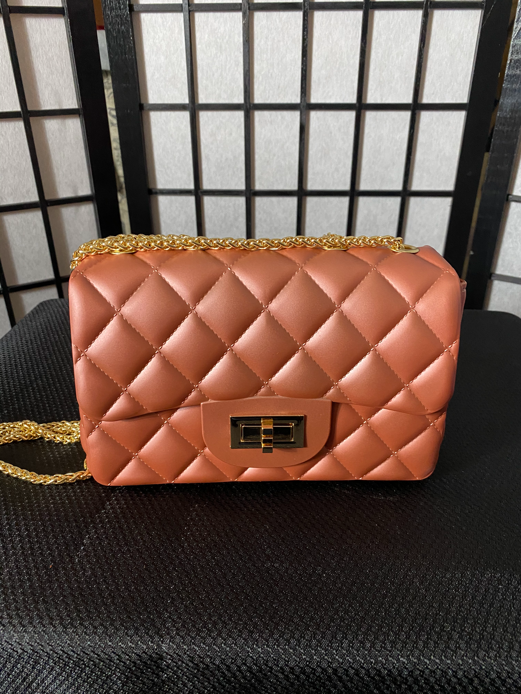 Jellie Mauve/Rose Quilted Handbag